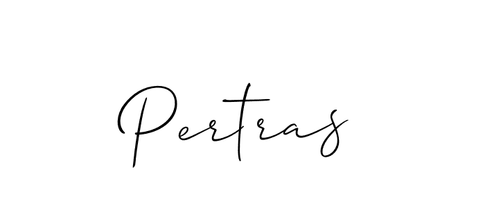 Make a beautiful signature design for name Pertras. With this signature (Allison_Script) style, you can create a handwritten signature for free. Pertras signature style 2 images and pictures png