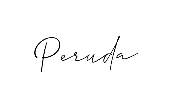 Best and Professional Signature Style for Peruda. Allison_Script Best Signature Style Collection. Peruda signature style 2 images and pictures png