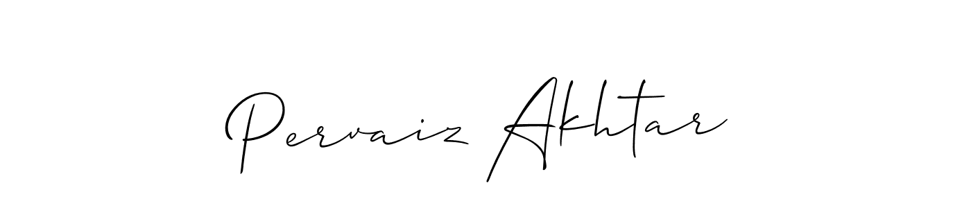 Create a beautiful signature design for name Pervaiz Akhtar. With this signature (Allison_Script) fonts, you can make a handwritten signature for free. Pervaiz Akhtar signature style 2 images and pictures png