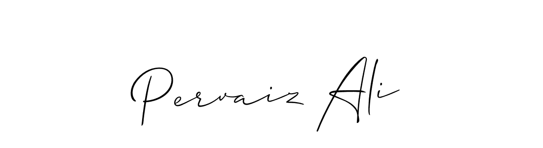 Create a beautiful signature design for name Pervaiz Ali. With this signature (Allison_Script) fonts, you can make a handwritten signature for free. Pervaiz Ali signature style 2 images and pictures png