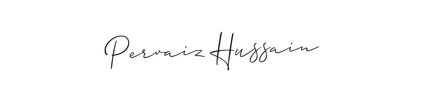 Create a beautiful signature design for name Pervaiz Hussain. With this signature (Allison_Script) fonts, you can make a handwritten signature for free. Pervaiz Hussain signature style 2 images and pictures png