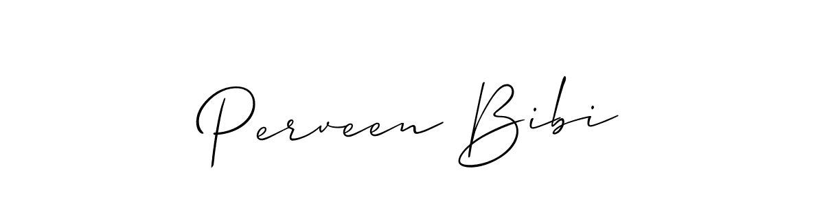The best way (Allison_Script) to make a short signature is to pick only two or three words in your name. The name Perveen Bibi include a total of six letters. For converting this name. Perveen Bibi signature style 2 images and pictures png