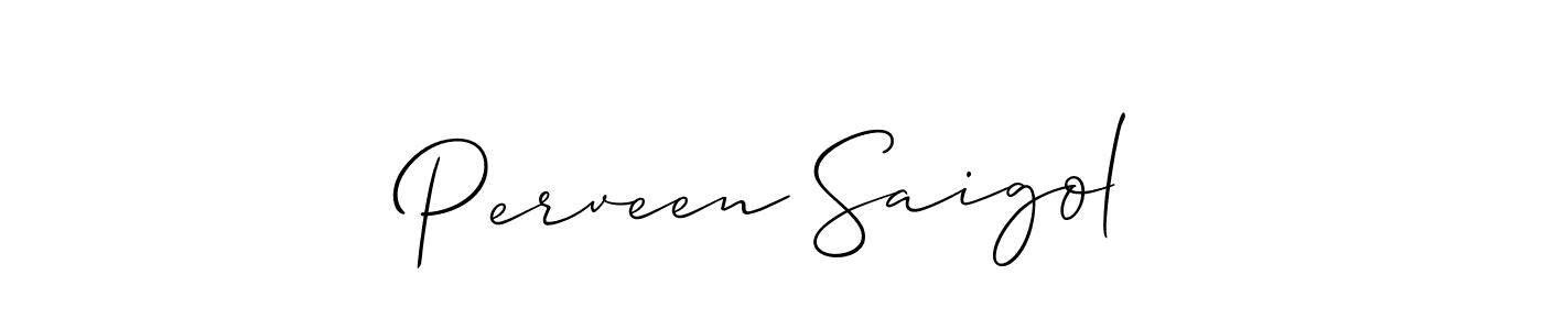 Also we have Perveen Saigol name is the best signature style. Create professional handwritten signature collection using Allison_Script autograph style. Perveen Saigol signature style 2 images and pictures png