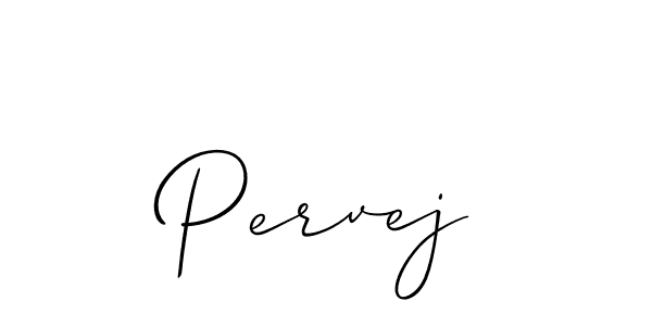How to make Pervej signature? Allison_Script is a professional autograph style. Create handwritten signature for Pervej name. Pervej signature style 2 images and pictures png