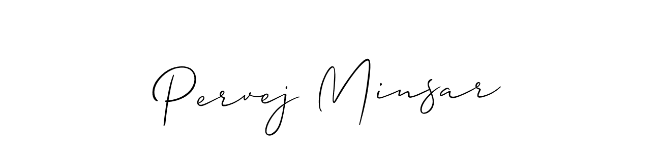 Pervej Minsar stylish signature style. Best Handwritten Sign (Allison_Script) for my name. Handwritten Signature Collection Ideas for my name Pervej Minsar. Pervej Minsar signature style 2 images and pictures png