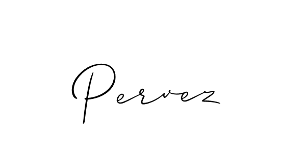 It looks lik you need a new signature style for name Pervez. Design unique handwritten (Allison_Script) signature with our free signature maker in just a few clicks. Pervez signature style 2 images and pictures png