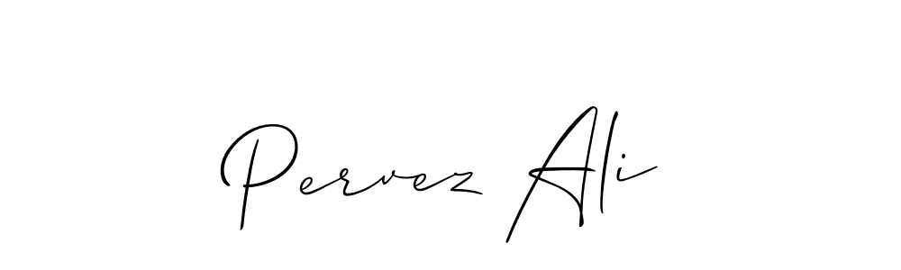 if you are searching for the best signature style for your name Pervez Ali. so please give up your signature search. here we have designed multiple signature styles  using Allison_Script. Pervez Ali signature style 2 images and pictures png