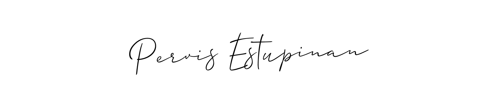 How to make Pervis Estupinan name signature. Use Allison_Script style for creating short signs online. This is the latest handwritten sign. Pervis Estupinan signature style 2 images and pictures png