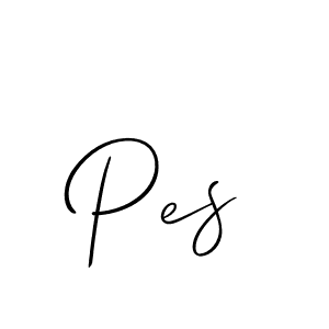 Use a signature maker to create a handwritten signature online. With this signature software, you can design (Allison_Script) your own signature for name Pes. Pes signature style 2 images and pictures png