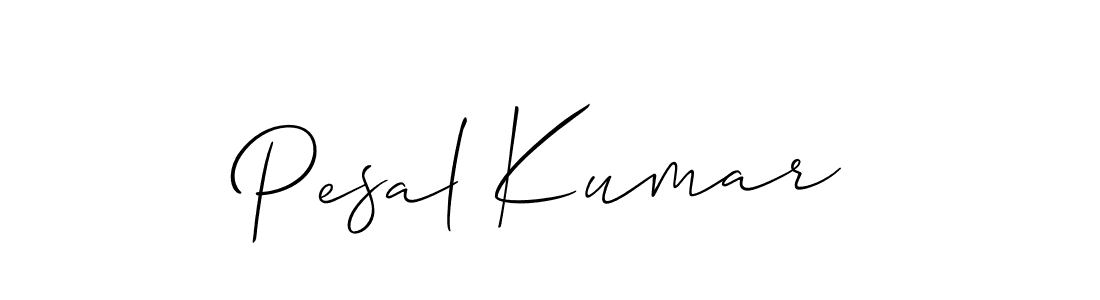 Make a short Pesal Kumar signature style. Manage your documents anywhere anytime using Allison_Script. Create and add eSignatures, submit forms, share and send files easily. Pesal Kumar signature style 2 images and pictures png