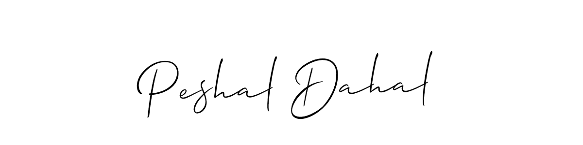Best and Professional Signature Style for Peshal Dahal. Allison_Script Best Signature Style Collection. Peshal Dahal signature style 2 images and pictures png