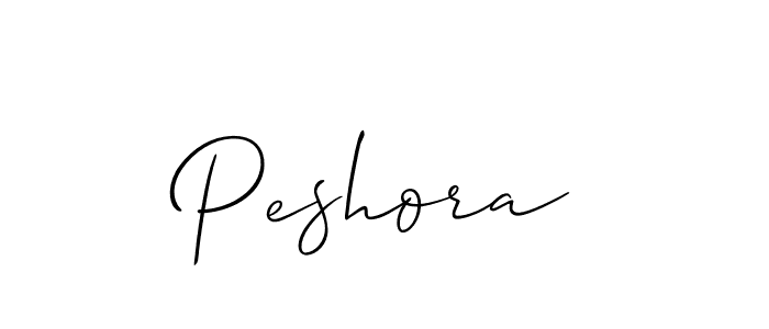 Peshora stylish signature style. Best Handwritten Sign (Allison_Script) for my name. Handwritten Signature Collection Ideas for my name Peshora. Peshora signature style 2 images and pictures png