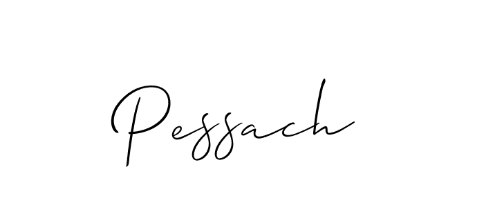 Create a beautiful signature design for name Pessach. With this signature (Allison_Script) fonts, you can make a handwritten signature for free. Pessach signature style 2 images and pictures png