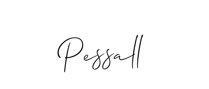 Make a short Pessall signature style. Manage your documents anywhere anytime using Allison_Script. Create and add eSignatures, submit forms, share and send files easily. Pessall signature style 2 images and pictures png