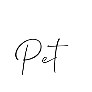 It looks lik you need a new signature style for name Pet. Design unique handwritten (Allison_Script) signature with our free signature maker in just a few clicks. Pet signature style 2 images and pictures png