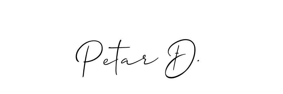 Make a short Petar Đ. signature style. Manage your documents anywhere anytime using Allison_Script. Create and add eSignatures, submit forms, share and send files easily. Petar Đ. signature style 2 images and pictures png