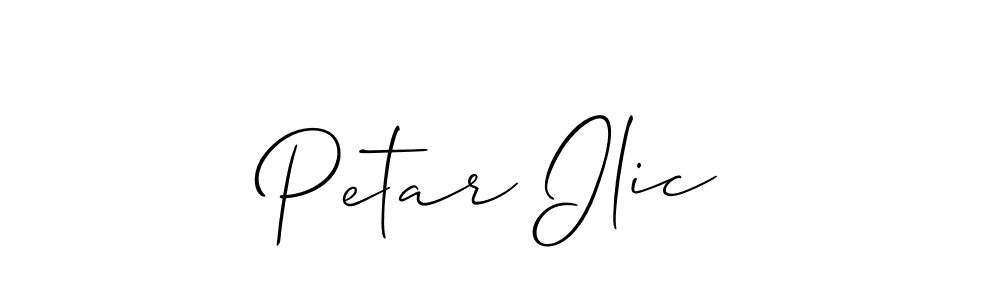 Design your own signature with our free online signature maker. With this signature software, you can create a handwritten (Allison_Script) signature for name Petar Ilic. Petar Ilic signature style 2 images and pictures png