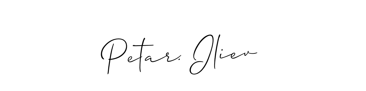 Also You can easily find your signature by using the search form. We will create Petar. Iliev name handwritten signature images for you free of cost using Allison_Script sign style. Petar. Iliev signature style 2 images and pictures png