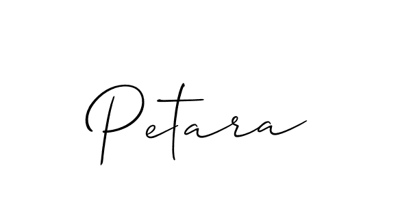 How to make Petara signature? Allison_Script is a professional autograph style. Create handwritten signature for Petara name. Petara signature style 2 images and pictures png