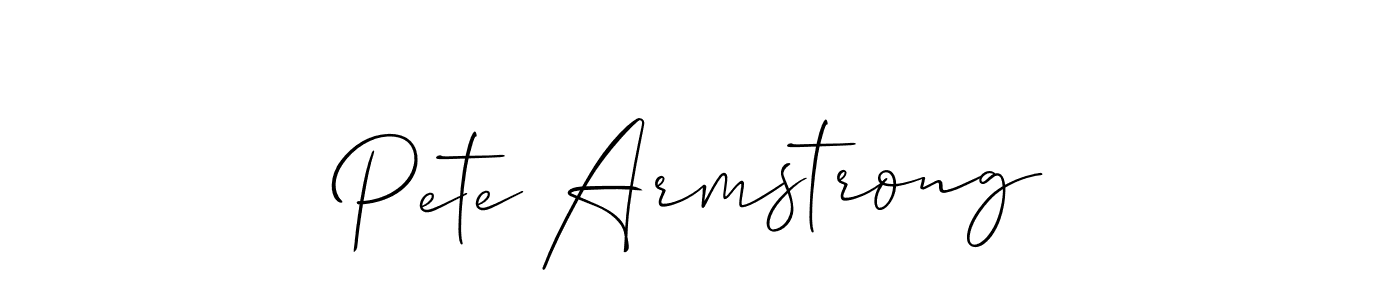 It looks lik you need a new signature style for name Pete Armstrong. Design unique handwritten (Allison_Script) signature with our free signature maker in just a few clicks. Pete Armstrong signature style 2 images and pictures png