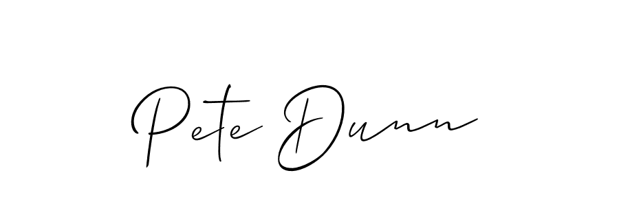 if you are searching for the best signature style for your name Pete Dunn. so please give up your signature search. here we have designed multiple signature styles  using Allison_Script. Pete Dunn signature style 2 images and pictures png