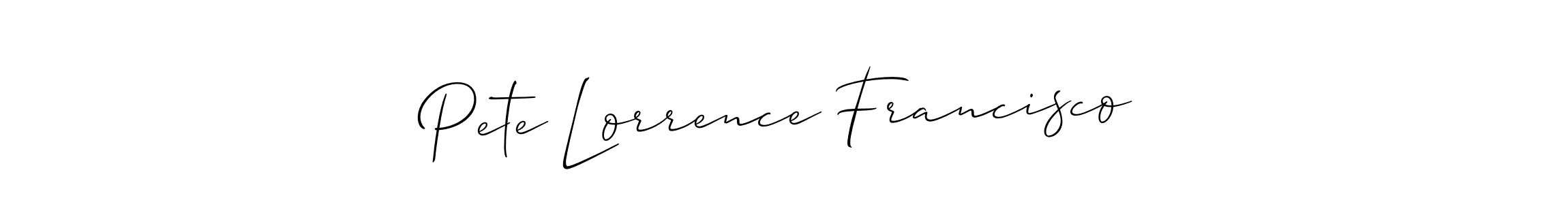 You can use this online signature creator to create a handwritten signature for the name Pete Lorrence Francisco. This is the best online autograph maker. Pete Lorrence Francisco signature style 2 images and pictures png