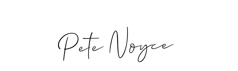 It looks lik you need a new signature style for name Pete Noyce. Design unique handwritten (Allison_Script) signature with our free signature maker in just a few clicks. Pete Noyce signature style 2 images and pictures png