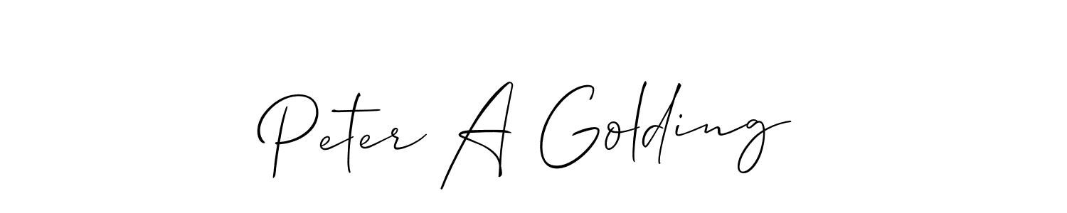 Check out images of Autograph of Peter A Golding name. Actor Peter A Golding Signature Style. Allison_Script is a professional sign style online. Peter A Golding signature style 2 images and pictures png