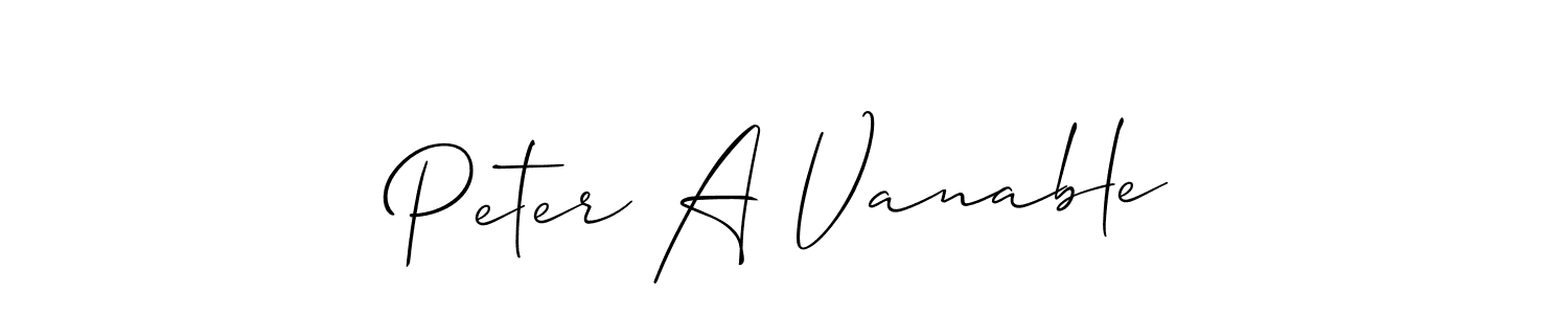 Here are the top 10 professional signature styles for the name Peter A Vanable. These are the best autograph styles you can use for your name. Peter A Vanable signature style 2 images and pictures png