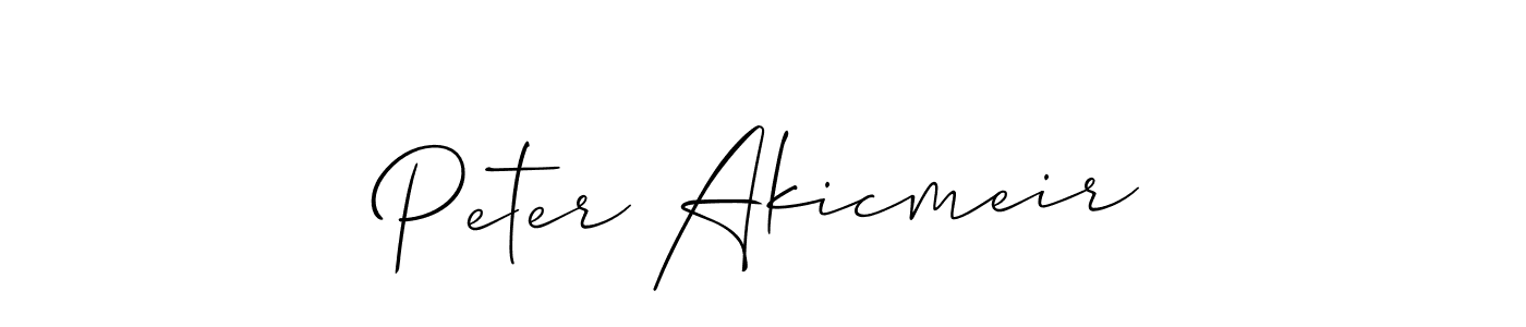 How to make Peter Akicmeir name signature. Use Allison_Script style for creating short signs online. This is the latest handwritten sign. Peter Akicmeir signature style 2 images and pictures png
