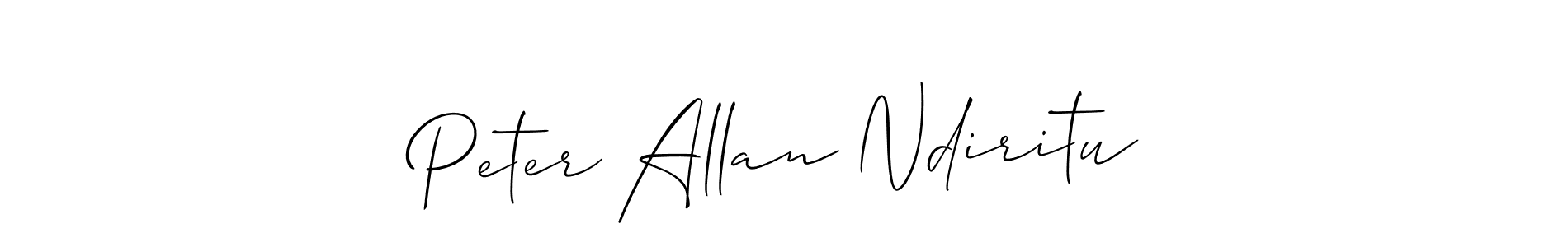 Make a short Peter Allan Ndiritu signature style. Manage your documents anywhere anytime using Allison_Script. Create and add eSignatures, submit forms, share and send files easily. Peter Allan Ndiritu signature style 2 images and pictures png