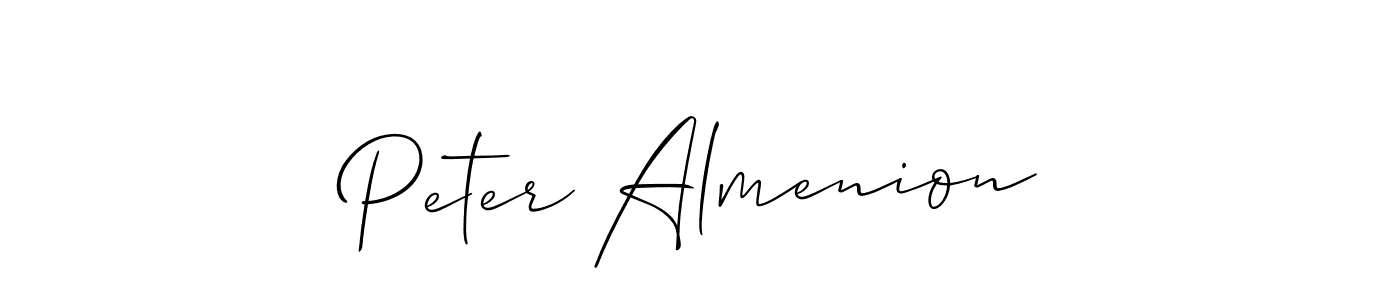 Peter Almenion stylish signature style. Best Handwritten Sign (Allison_Script) for my name. Handwritten Signature Collection Ideas for my name Peter Almenion. Peter Almenion signature style 2 images and pictures png