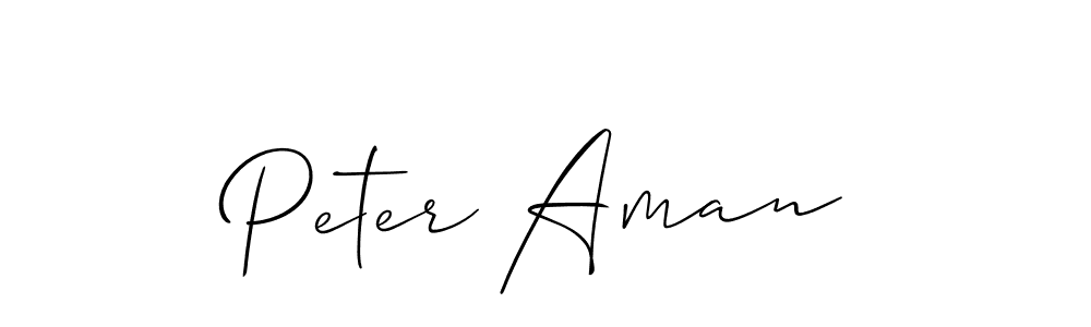 How to Draw Peter Aman signature style? Allison_Script is a latest design signature styles for name Peter Aman. Peter Aman signature style 2 images and pictures png