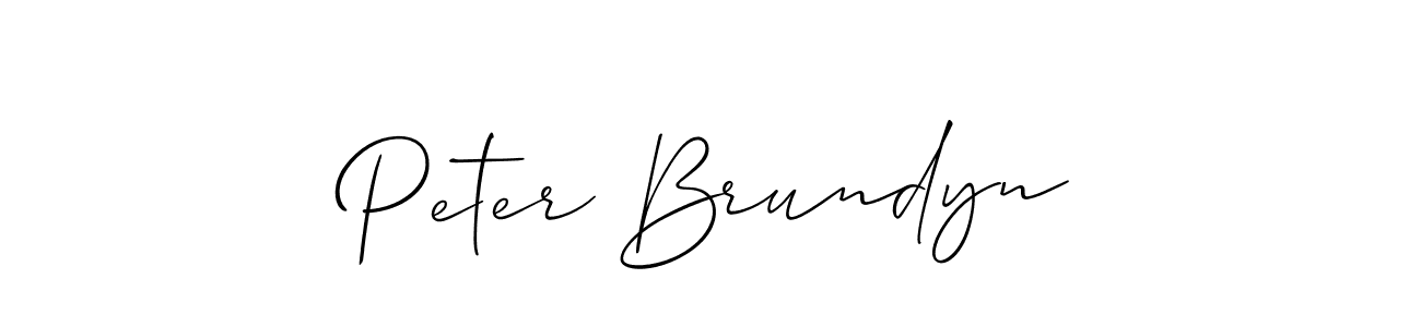 Also we have Peter Brundyn name is the best signature style. Create professional handwritten signature collection using Allison_Script autograph style. Peter Brundyn signature style 2 images and pictures png