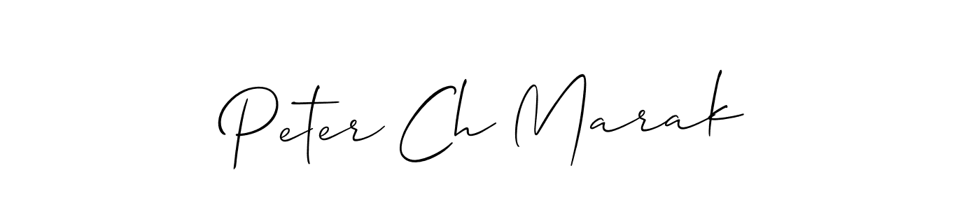 Create a beautiful signature design for name Peter Ch Marak. With this signature (Allison_Script) fonts, you can make a handwritten signature for free. Peter Ch Marak signature style 2 images and pictures png