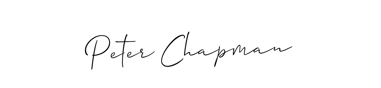 How to make Peter Chapman name signature. Use Allison_Script style for creating short signs online. This is the latest handwritten sign. Peter Chapman signature style 2 images and pictures png