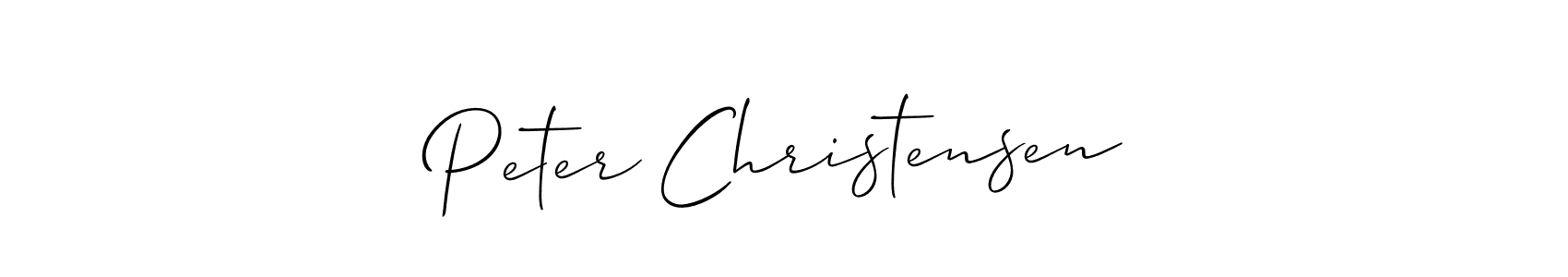 Also You can easily find your signature by using the search form. We will create Peter Christensen name handwritten signature images for you free of cost using Allison_Script sign style. Peter Christensen signature style 2 images and pictures png