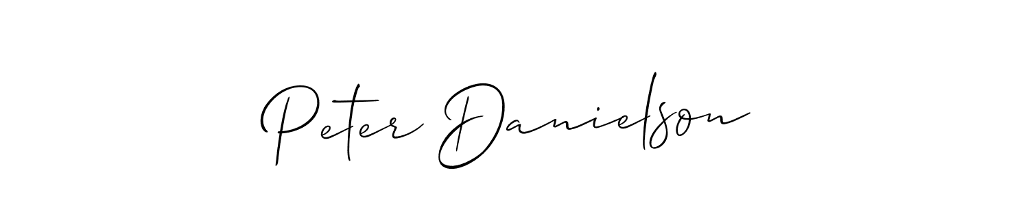 Also we have Peter Danielson name is the best signature style. Create professional handwritten signature collection using Allison_Script autograph style. Peter Danielson signature style 2 images and pictures png