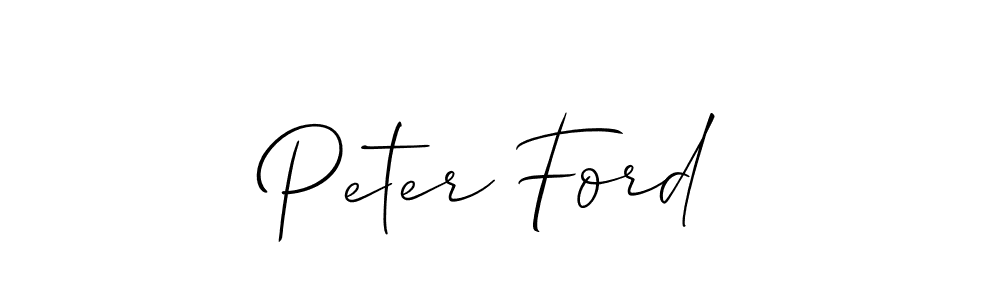 You should practise on your own different ways (Allison_Script) to write your name (Peter Ford) in signature. don't let someone else do it for you. Peter Ford signature style 2 images and pictures png