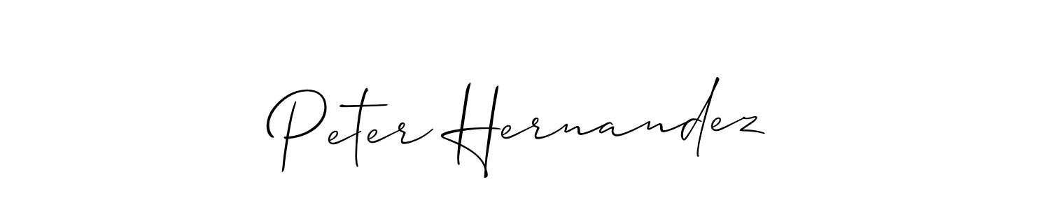 Design your own signature with our free online signature maker. With this signature software, you can create a handwritten (Allison_Script) signature for name Peter Hernandez. Peter Hernandez signature style 2 images and pictures png