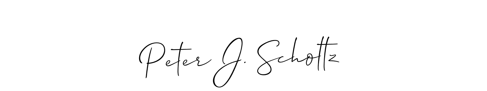 Design your own signature with our free online signature maker. With this signature software, you can create a handwritten (Allison_Script) signature for name Peter J. Scholtz. Peter J. Scholtz signature style 2 images and pictures png