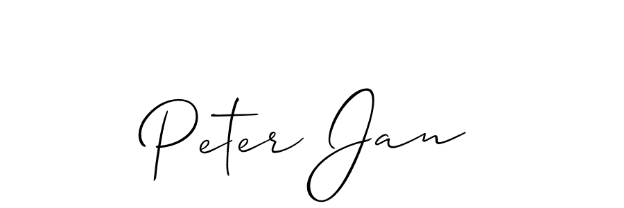 You should practise on your own different ways (Allison_Script) to write your name (Peter Jan) in signature. don't let someone else do it for you. Peter Jan signature style 2 images and pictures png