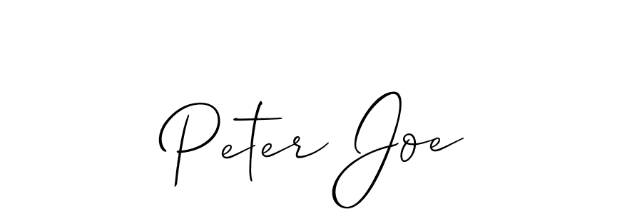 Peter Joe stylish signature style. Best Handwritten Sign (Allison_Script) for my name. Handwritten Signature Collection Ideas for my name Peter Joe. Peter Joe signature style 2 images and pictures png