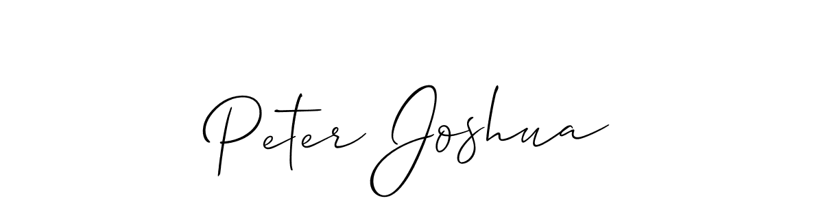Allison_Script is a professional signature style that is perfect for those who want to add a touch of class to their signature. It is also a great choice for those who want to make their signature more unique. Get Peter Joshua name to fancy signature for free. Peter Joshua signature style 2 images and pictures png