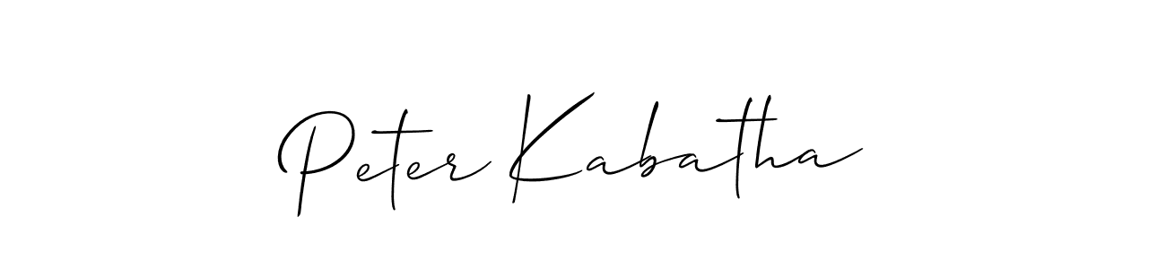 Similarly Allison_Script is the best handwritten signature design. Signature creator online .You can use it as an online autograph creator for name Peter Kabatha. Peter Kabatha signature style 2 images and pictures png