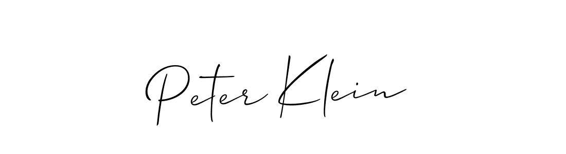 You should practise on your own different ways (Allison_Script) to write your name (Peter Klein) in signature. don't let someone else do it for you. Peter Klein signature style 2 images and pictures png