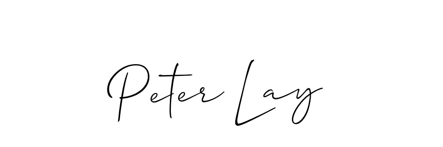Use a signature maker to create a handwritten signature online. With this signature software, you can design (Allison_Script) your own signature for name Peter Lay. Peter Lay signature style 2 images and pictures png