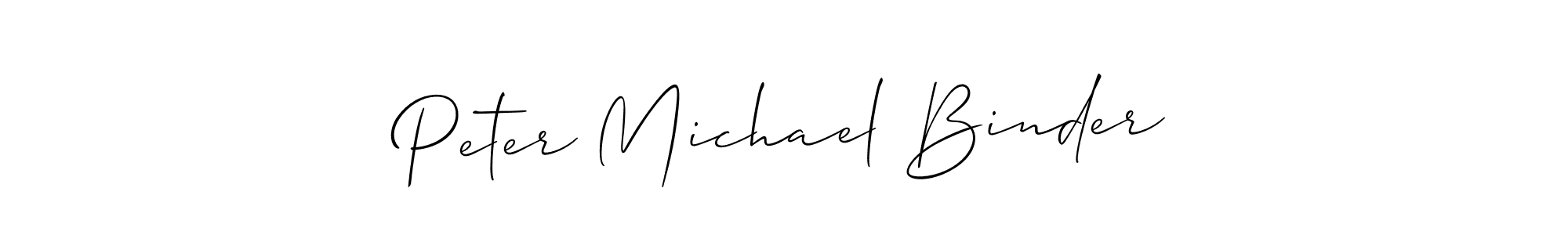Make a beautiful signature design for name Peter Michael Binder. With this signature (Allison_Script) style, you can create a handwritten signature for free. Peter Michael Binder signature style 2 images and pictures png
