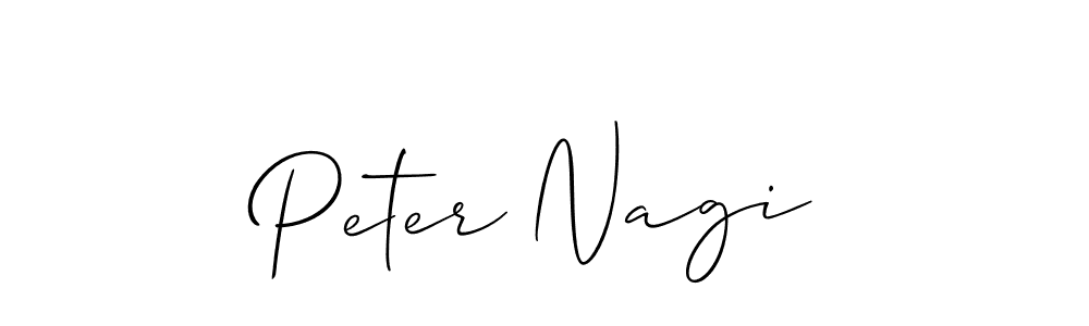 Design your own signature with our free online signature maker. With this signature software, you can create a handwritten (Allison_Script) signature for name Peter Nagi. Peter Nagi signature style 2 images and pictures png