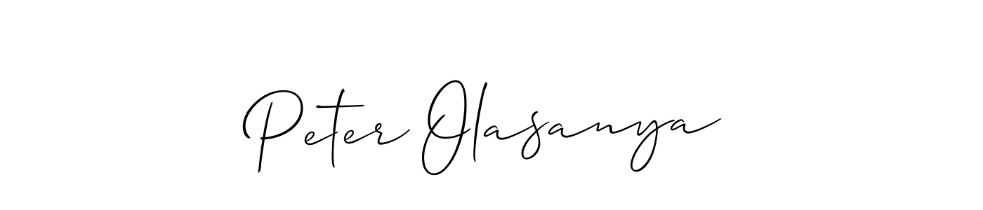 Best and Professional Signature Style for Peter Olasanya. Allison_Script Best Signature Style Collection. Peter Olasanya signature style 2 images and pictures png